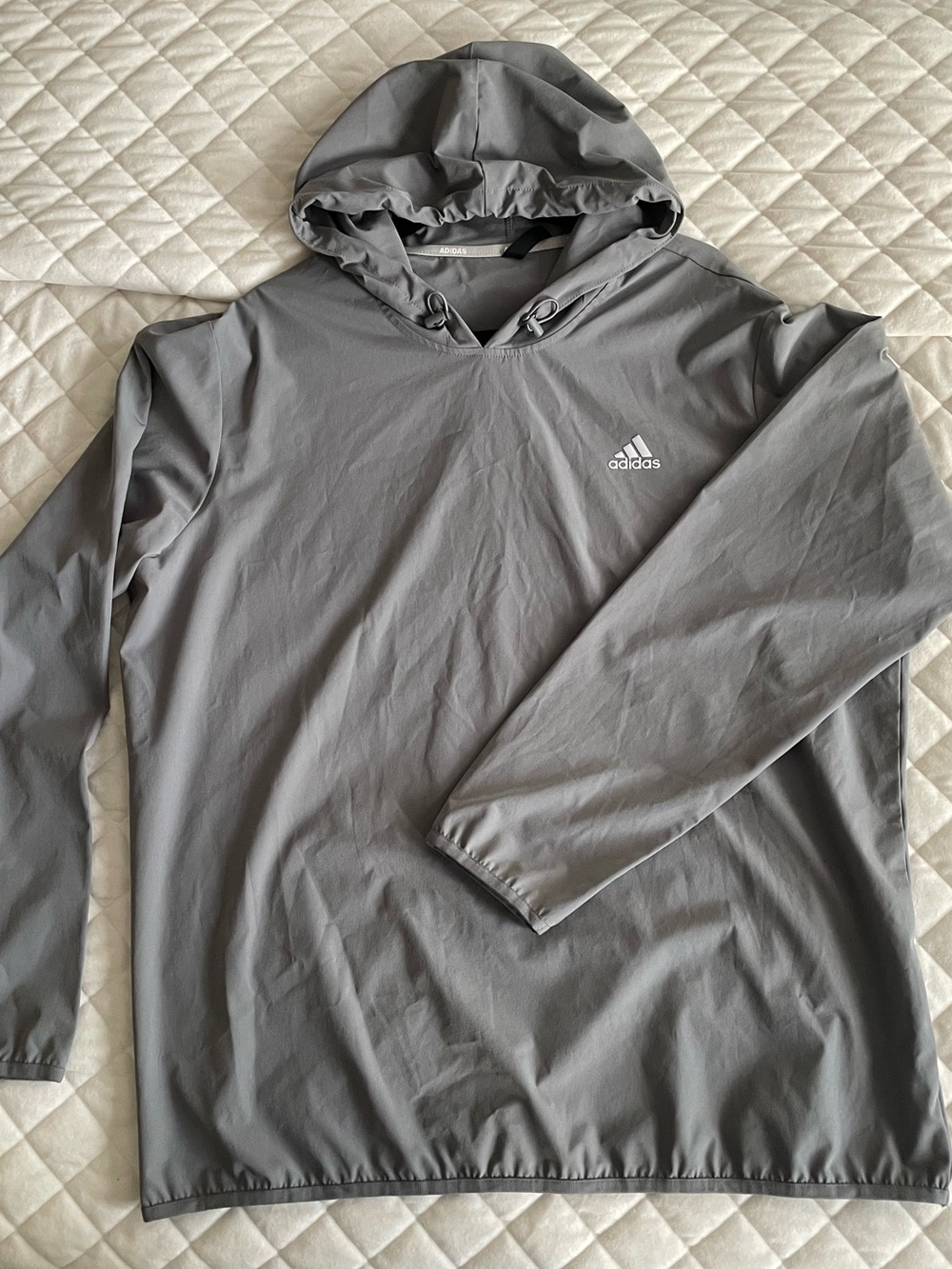 Adidas Men’s Gray Hooded Golf Jacket